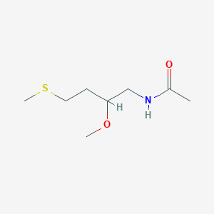 B2357309 N-(2-Methoxy-4-methylsulfanylbutyl)acetamide CAS No. 2320577-25-9