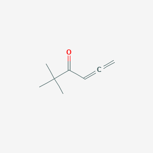 molecular formula C8H12O B2357324 2,2-Dimethylhexa-4,5-dien-3-one CAS No. 27552-18-7