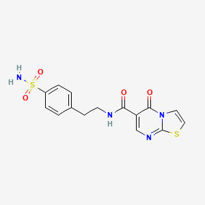 5-oxo-N-(4-sulfamoylphenethyl)-5H-thiazolo[3,2-a]pyrimidine-6-carboxamide