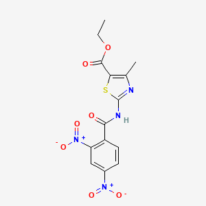 Ethyl 2-(2,4-dinitrobenzamido)-4-methylthiazole-5-carboxylate