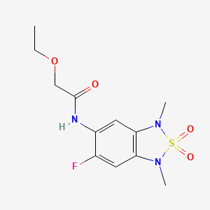 2-ethoxy-N-(6-fluoro-1,3-dimethyl-2,2-dioxido-1,3-dihydrobenzo[c][1,2,5]thiadiazol-5-yl)acetamide