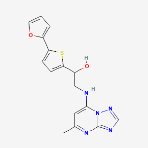 1-[5-(Furan-2-yl)thiophen-2-yl]-2-[(5-methyl-[1,2,4]triazolo[1,5-a]pyrimidin-7-yl)amino]ethanol