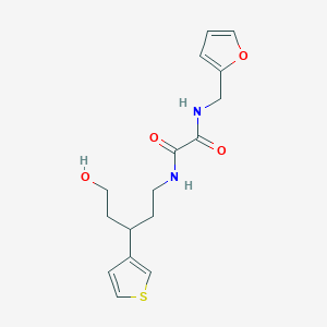 N1-(furan-2-ylmethyl)-N2-(5-hydroxy-3-(thiophen-3-yl)pentyl)oxalamide