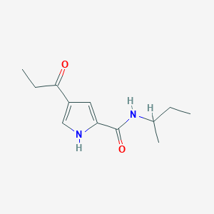 molecular formula C12H18N2O2 B2357355 N-(sec-butyl)-4-propionyl-1H-pyrrole-2-carboxamide CAS No. 478259-52-8