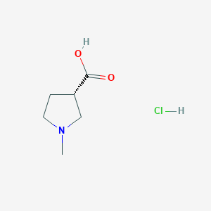 molecular formula C6H12ClNO2 B2357359 (S)-1-メチルピロリジン-3-カルボン酸塩酸塩 CAS No. 2361330-10-9