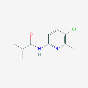 molecular formula C10H13ClN2O B235736 N-(5-chloro-6-methylpyridin-2-yl)-2-methylpropanamide 