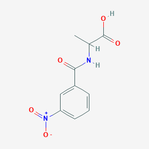 molecular formula C10H10N2O5 B2357362 2-[(3-Nitrophenyl)formamido]propanoic acid CAS No. 103041-09-4