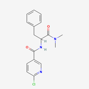 2-[(6-chloropyridin-3-yl)formamido]-N,N-dimethyl-3-phenylpropanamide