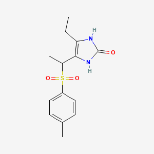 4-ethyl-5-{1-[(4-methylphenyl)sulfonyl]ethyl}-1,3-dihydro-2H-imidazol-2-one