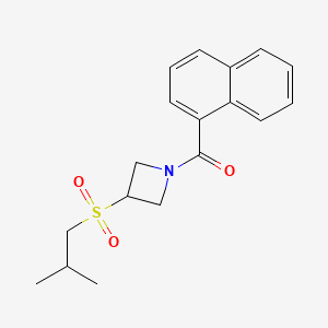 (3-(Isobutylsulfonyl)azetidin-1-yl)(naphthalen-1-yl)methanone