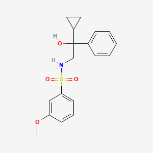 N-(2-cyclopropyl-2-hydroxy-2-phenylethyl)-3-methoxybenzenesulfonamide