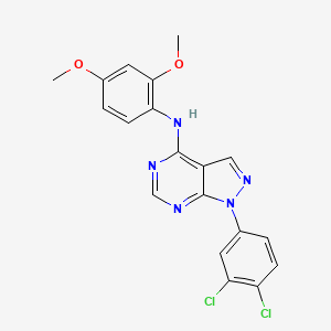 1-(3,4-dichlorophenyl)-N-(2,4-dimethoxyphenyl)-1H-pyrazolo[3,4-d]pyrimidin-4-amine