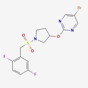 5-Bromo-2-({1-[(2,5-difluorophenyl)methanesulfonyl]pyrrolidin-3-yl}oxy)pyrimidine