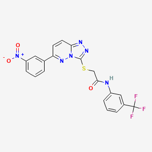 2-((6-(3-nitrophenyl)-[1,2,4]triazolo[4,3-b]pyridazin-3-yl)thio)-N-(3-(trifluoromethyl)phenyl)acetamide