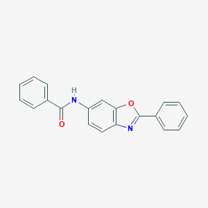 molecular formula C20H14N2O2 B235742 N-(2-phenyl-1,3-benzoxazol-6-yl)benzamide 