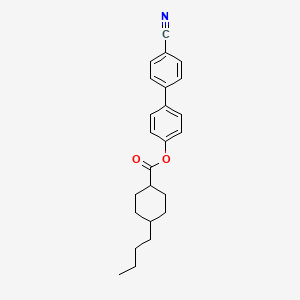 molecular formula C24H27NO2 B2357421 4-(4-Cyanophenyl)phenyl 4-butylcyclohexane-1-carboxylate CAS No. 298219-51-9