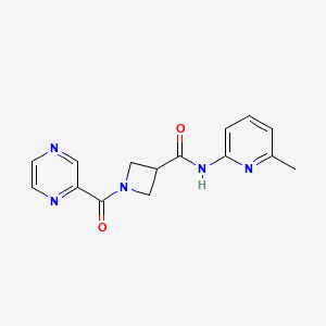 N-(6-methylpyridin-2-yl)-1-(pyrazine-2-carbonyl)azetidine-3-carboxamide