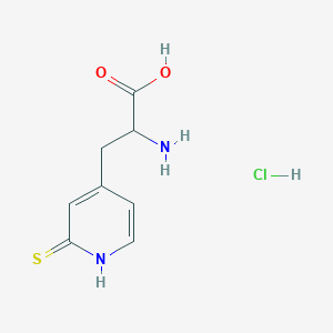 2-Amino-3-(2-sulfanylidene-1H-pyridin-4-yl)propanoic acid;hydrochloride