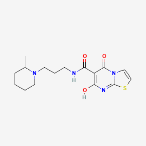 7-hydroxy-N-(3-(2-methylpiperidin-1-yl)propyl)-5-oxo-5H-thiazolo[3,2-a]pyrimidine-6-carboxamide
