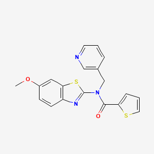 N-(6-methoxy-1,3-benzothiazol-2-yl)-N-(pyridin-3-ylmethyl)thiophene-2-carboxamide