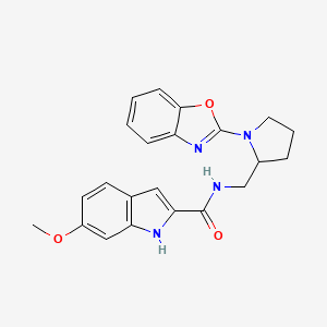 N-((1-(benzo[d]oxazol-2-yl)pyrrolidin-2-yl)methyl)-6-methoxy-1H-indole-2-carboxamide