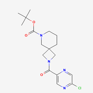 Tert-butyl 2-(5-chloropyrazine-2-carbonyl)-2,8-diazaspiro[3.5]nonane-8-carboxylate