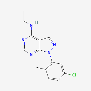 1-(5-chloro-2-methylphenyl)-N-ethyl-1H-pyrazolo[3,4-d]pyrimidin-4-amine