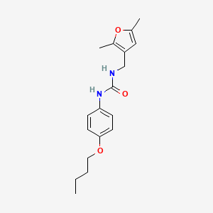 1-(4-Butoxyphenyl)-3-[(2,5-dimethylfuran-3-yl)methyl]urea
