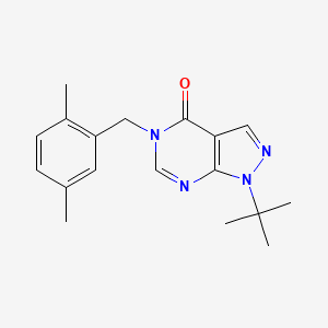 1-(tert-butyl)-5-(2,5-dimethylbenzyl)-1H-pyrazolo[3,4-d]pyrimidin-4(5H)-one