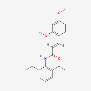 molecular formula C21H25NO3 B2357476 (E)-N-(2,6-diethylphenyl)-3-(2,4-dimethoxyphenyl)acrylamide CAS No. 496779-55-6