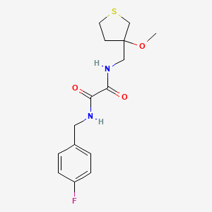 N1-(4-fluorobenzyl)-N2-((3-methoxytetrahydrothiophen-3-yl)methyl)oxalamide