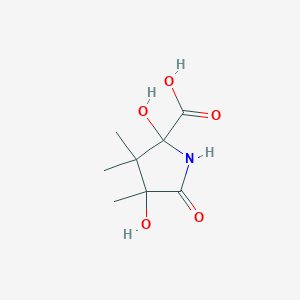 molecular formula C8H13NO5 B235749 2,4-Dihydroxy-3,3,4-trimethylpyroglutamic acid CAS No. 143785-44-8