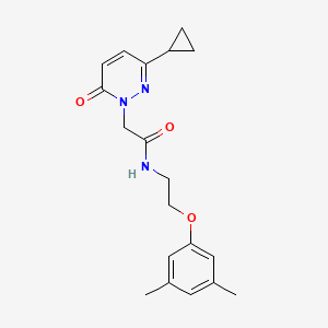 2-(3-cyclopropyl-6-oxopyridazin-1(6H)-yl)-N-(2-(3,5-dimethylphenoxy)ethyl)acetamide