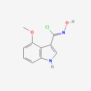 (3Z)-N-Hydroxy-4-methoxy-1H-indole-3-carboximidoyl chloride