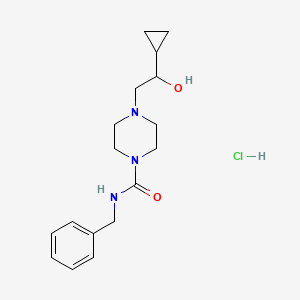 N-benzyl-4-(2-cyclopropyl-2-hydroxyethyl)piperazine-1-carboxamide hydrochloride