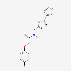 N-({[2,3'-bifuran]-5-yl}methyl)-2-(4-fluorophenoxy)acetamide
