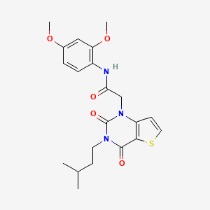 N-(2,4-dimethoxyphenyl)-2-[3-(3-methylbutyl)-2,4-dioxo-3,4-dihydrothieno[3,2-d]pyrimidin-1(2H)-yl]acetamide
