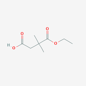 molecular formula C8H14O4 B2357511 4-Ethoxy-3,3-dimethyl-4-oxobutanoic acid CAS No. 32980-28-2
