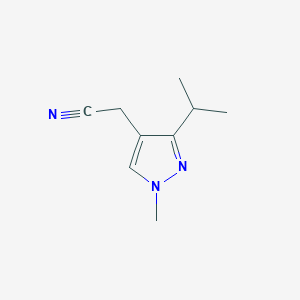 2-(1-Methyl-3-propan-2-ylpyrazol-4-yl)acetonitrile