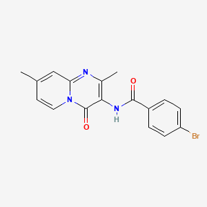 4-bromo-N-(2,8-dimethyl-4-oxo-4H-pyrido[1,2-a]pyrimidin-3-yl)benzamide