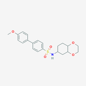 4'-methoxy-N-(octahydrobenzo[b][1,4]dioxin-6-yl)-[1,1'-biphenyl]-4-sulfonamide