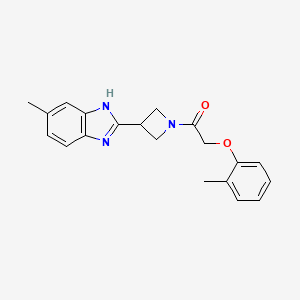 1-(3-(5-methyl-1H-benzo[d]imidazol-2-yl)azetidin-1-yl)-2-(o-tolyloxy)ethanone
