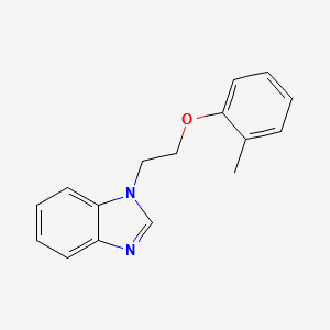 molecular formula C16H16N2O B2357526 1-[2-(2-甲基苯氧基)乙基]-1H-苯并咪唑 CAS No. 331851-45-7
