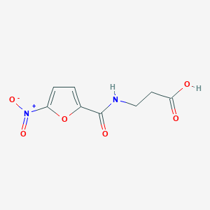 molecular formula C8H8N2O6 B2357548 3-[(5-Nitrofuran-2-yl)formamido]propanoic acid CAS No. 746608-27-5