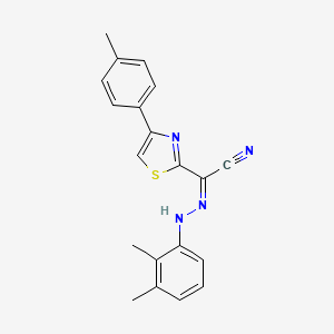 (Z)-N'-(2,3-dimethylphenyl)-4-(p-tolyl)thiazole-2-carbohydrazonoyl cyanide