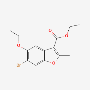 Ethyl 6-bromo-5-ethoxy-2-methyl-1-benzofuran-3-carboxylate