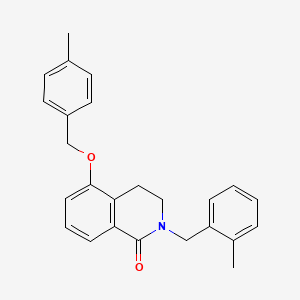 2-(2-methylbenzyl)-5-((4-methylbenzyl)oxy)-3,4-dihydroisoquinolin-1(2H)-one