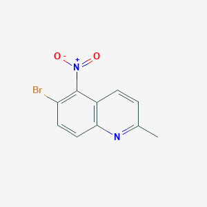 molecular formula C10H7BrN2O2 B2357602 6-Bromo-2-methyl-5-nitroquinoline CAS No. 1330752-96-9