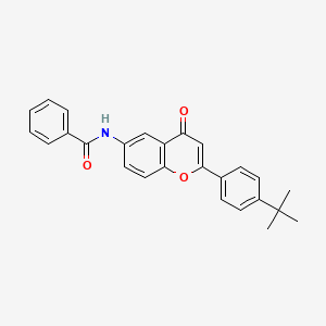 molecular formula C26H23NO3 B2357608 N-[2-(4-tert-butylphenyl)-4-oxo-4H-chromen-6-yl]benzamide CAS No. 923132-85-8