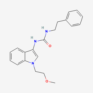 molecular formula C20H23N3O2 B2357613 1-(1-(2-methoxyethyl)-1H-indol-3-yl)-3-phenethylurea CAS No. 941988-51-8